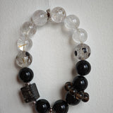 Black Gold Ultra-Sparkle Azeztulite Obsidian Crystal Bracelet