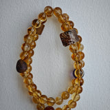 Citrine & Agarwood Layered Healing Bracelet Stack|Handmade Unique Crystal Jewelry