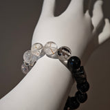 Black Gold Ultra-Sparkle Azeztulite Obsidian Crystal Bracelet