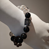 Black Gold Ultra-Sparkle Azeztulite Obsidian Crystal Bracelet