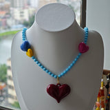 AZURE EMBRACE - Sky Blue Glass Bead Necklace & Bracelet Set | Summer's Love Song