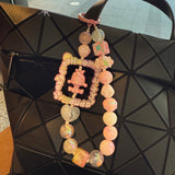 ✨ Handmade Pink Paradise Bag Charm Keychain ✨