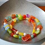 Handmade Necklace – Sugar Glow Cascade A Summer Dream on Your Neck