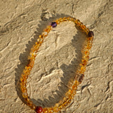 Citrine & Agarwood Layered Healing Bracelet Stack|Handmade Unique Crystal Jewelry