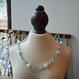 Ocean Whisper Glass Bead Necklace