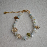 Handmade Bracelet with Czech Beads and Crystals - Crystal Tide