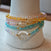 Handmade Sparkling Artificial Crystal Necklace & Bracelet - 174 Beads of Radiance