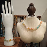 Macaron Necklace & Bracelet Set – Candy-Colored Glass Bead Jewelry for Summer