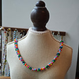 Rainbow Ripple Waterdrop Necklace – Handmade Summer Jewelry
