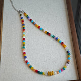 Lovely Handmade Necklace - Summer's Rainbow Rhapsody
