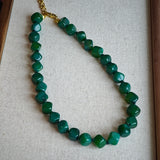 Green Agate Beaded Necklace – Embrace Summer's Radiance