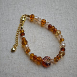 LONG ISLAND ICED TEA - Amber Glass Bead Bracelet | Sunsets on Your Wrist