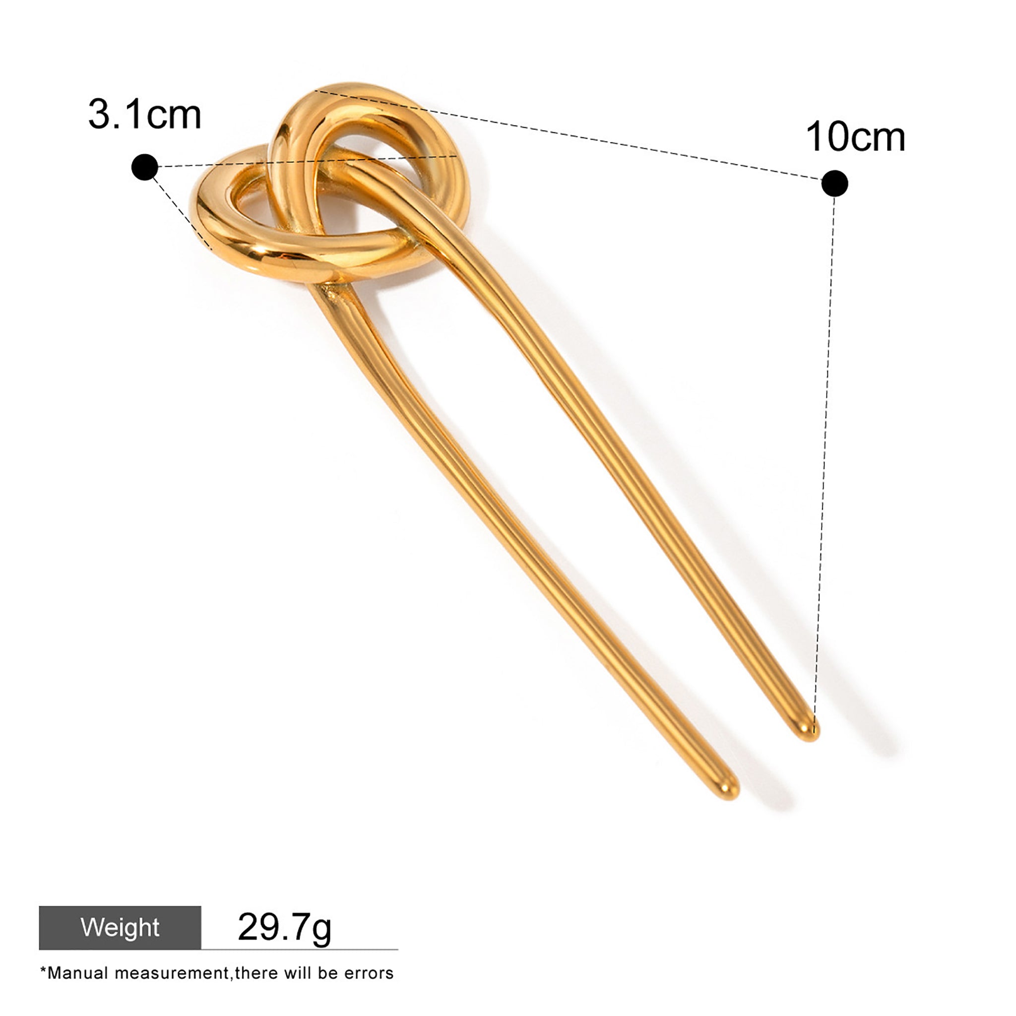 Minimalist Stainless Steel U-Shaped Hairpin