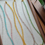 Handmade Sparkling Artificial Crystal Necklace & Bracelet - 174 Beads of Radiance