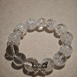 Fireworks Super Seven Clear Quartz Bracelet with Butterfly