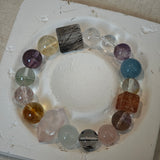 Multi-Gem Crystal Bracelet - Rainbow Aura