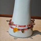 Handmade Bracelet Pink Lemonade Customized Jewelry