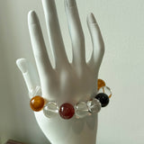 Clear Quartz Multi-Gemstone Crystal Bracelet