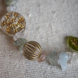 Handmade Bracelet with Czech Beads and Crystals - Crystal Tide
