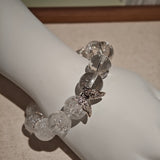 Fireworks Super Seven Clear Quartz Bracelet with Butterfly