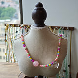 TONGXIN - Macaron Candy Glass Bead Necklace | Summer's Sweetest Shine