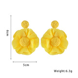 Bohemian Style Fabric Raffia Earrings