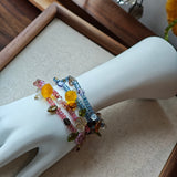 Handmade Layered Bracelet - Azure Sonata