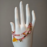 Handmade Bracelet Pink Lemonade Customized Jewelry