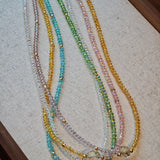 Handmade Sparkling Artificial Crystal Necklace & Bracelet - 174 Beads of Radiance
