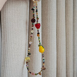 Mobile Phone Strap & Bag Charm Made of Czech Glass Bead