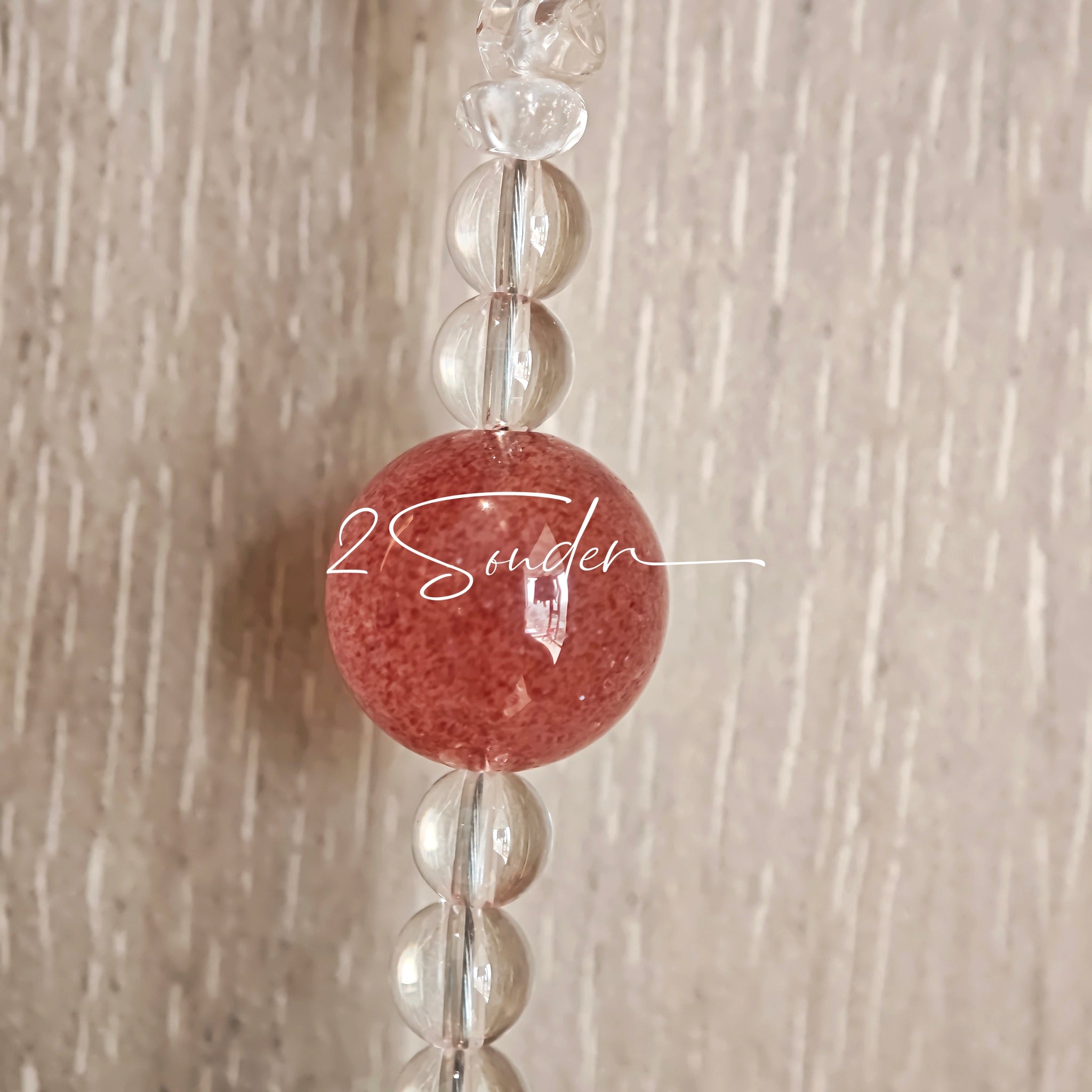 This handcrafted gemstone necklace is a stunning blend of natural crystals, featuring sparkling Herkimer Diamonds, vibrant Brazilian Amethyst, rich Pigeon's Blood Strawberry Quartz, serene Aquamarine, sunny Citrine, and luminous clear quartz, each bead hand-selected for its one-of-a-kind beauty. Strung alongside polished clear quartz spacers and accent stones, the necklace balances bold, colorful statement beads with delicate, shimmering crystal details, creating a piece that feels both earthy and ethereal.
