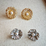 Floral Pearl Earrings for Everyday Elegance