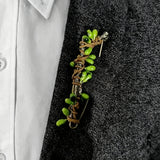 Handmade Botanical Berry Brooch – Forest-Inspired Faux Fruit Pin for Effortless Styling
