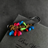 Handmade Botanical Berry Brooch – Forest-Inspired Faux Fruit Pin for Effortless Styling
