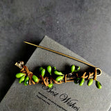 Handmade Botanical Berry Brooch – Forest-Inspired Faux Fruit Pin for Effortless Styling