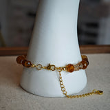 LONG ISLAND ICED TEA - Amber Glass Bead Bracelet | Sunsets on Your Wrist