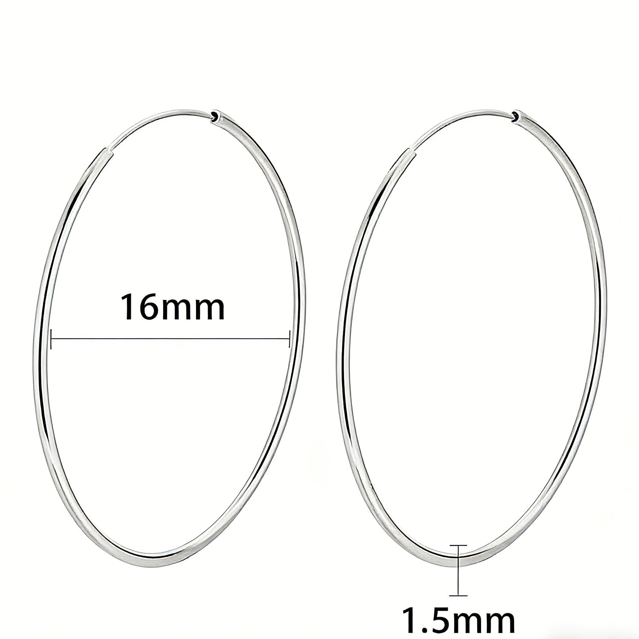 These S925 sterling silver hoop earrings feature a sleek, polished circular design with a smooth, reflective finish. They showcase a classic minimalist silhouette with a seamless, slender wire construction that exudes understated elegance. The polished surface catches light beautifully, highlighting their timeless and versatile appeal.