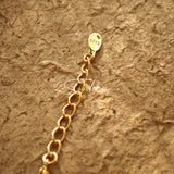 This bracelet is inspired by the romantic concept of "intertwined destiny," the vintage gold color sterling silver gently wraps together like vines. The end of the vines are plated lustrous Freshwater Pearls, symbolizing the beautiful bonds of life.