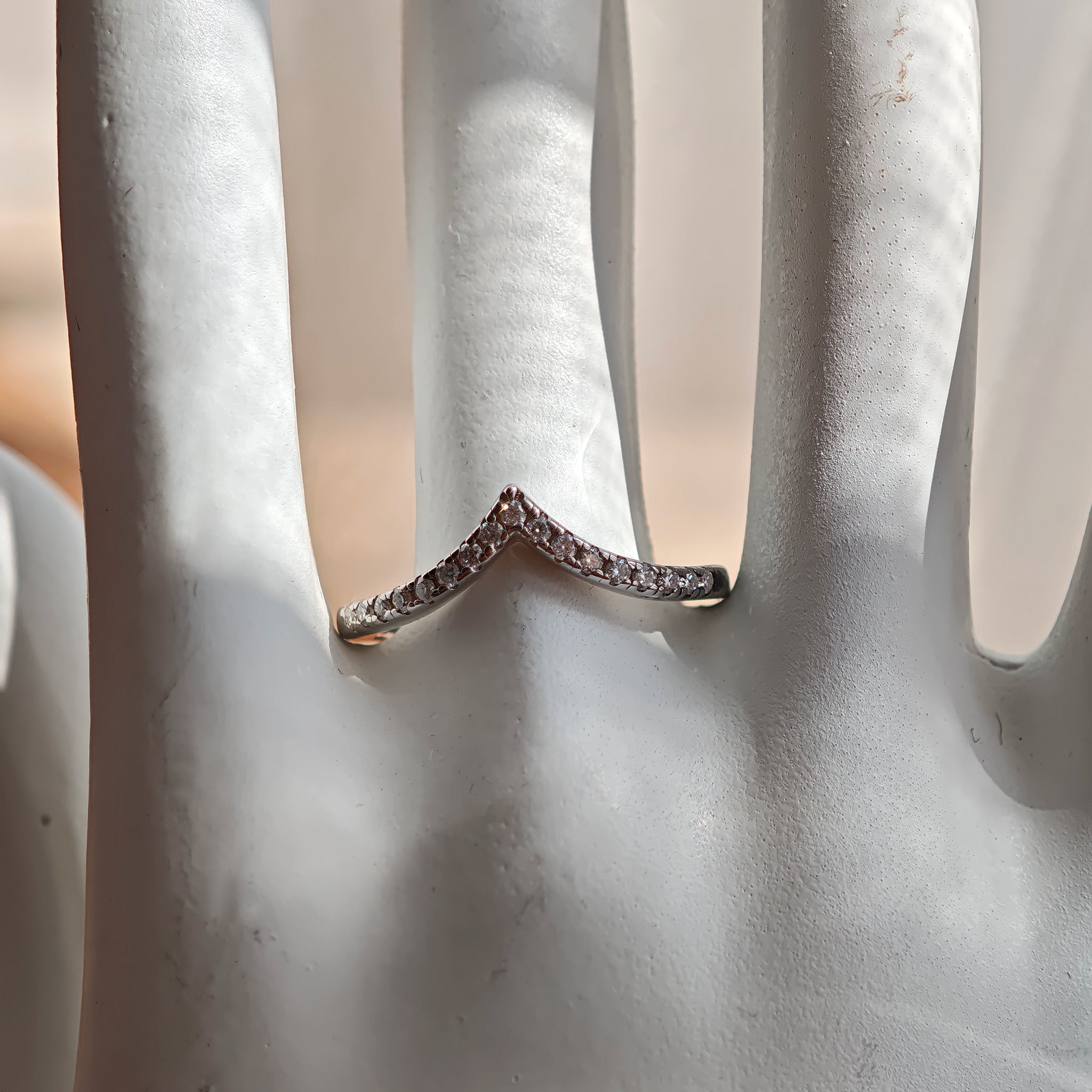 This S925 silver women's ring features an elegant crown-shaped heart design, pavé-set with sparkling moissanite stones along its curved band for a luminous, romantic appearance. Its open adjustable band allows for a comfortable, personalized fit on different finger sizes, blending delicate craftsmanship with timeless charm.