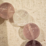 This is a multi gemstone bracelet consists of White Phantom Quartz, Aquamarine, Raw Clear Quartz, Starry Pink Quartz, and Lavender Amethyst.  The colors are close to pastel shades, making them perfect for spring and summer wear.